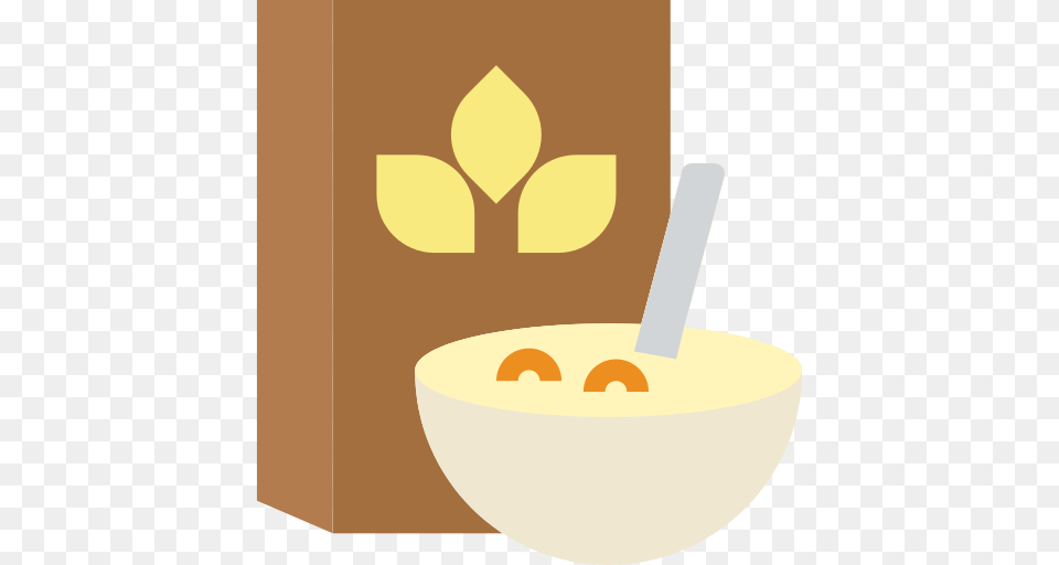 Cereal Icon, Bowl, Cutlery, Soup Bowl, Spoon Png Image