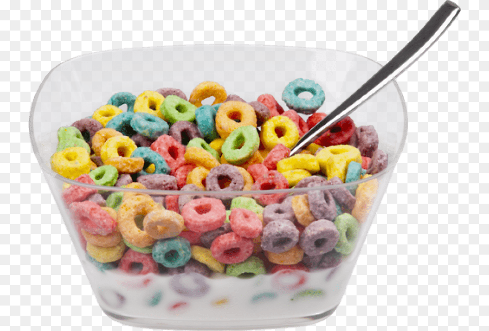 Cereal Pic Cereal Froot Loops, Bowl, Cereal Bowl, Food, Plate Free Png Download