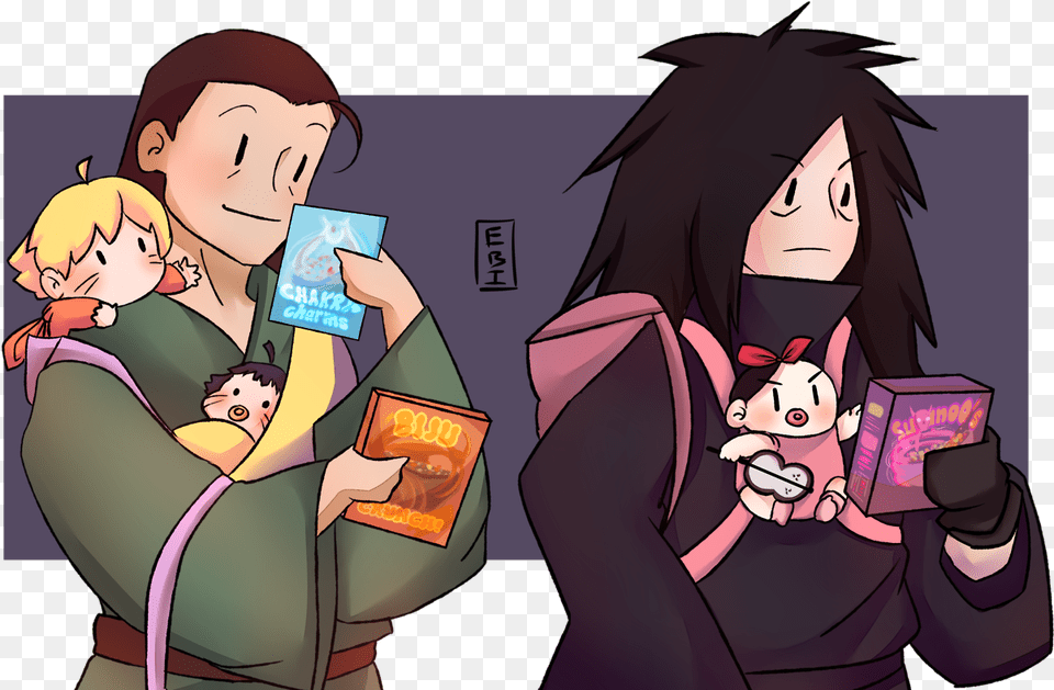 Cereal Shoppingmorei Might Have Sinned Naruto Madara And Sarada, Publication, Book, Comics, Person Free Png Download