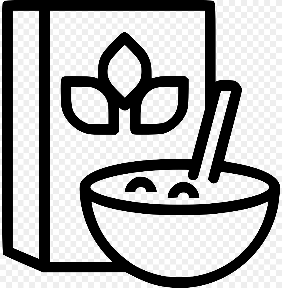 Cereals Comments Cereal Symbol, Bowl, Cutlery, Stencil, Spoon Free Png