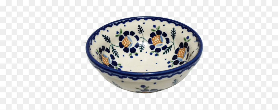 Cerealsoup Bowl In Blue Daisy Pattern Blue And White Porcelain, Art, Pottery, Soup Bowl, Plate Free Png Download