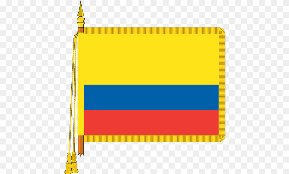 Ceremonial Colombia Flag Gold Fringe Uk Flag Png Image