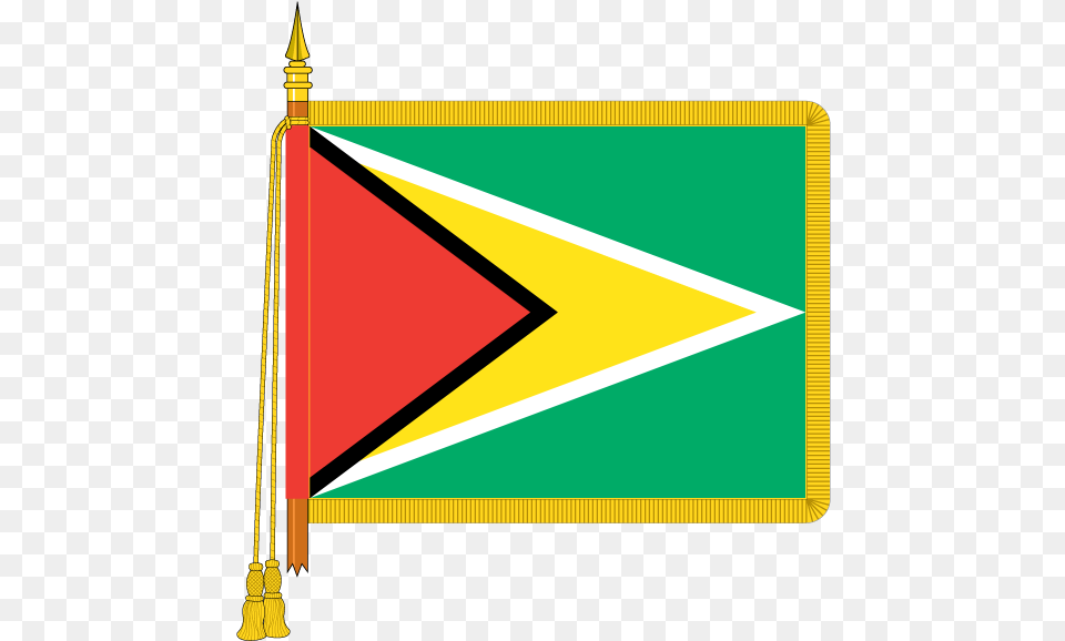 Ceremonial Guyana Flag Flag Free Png