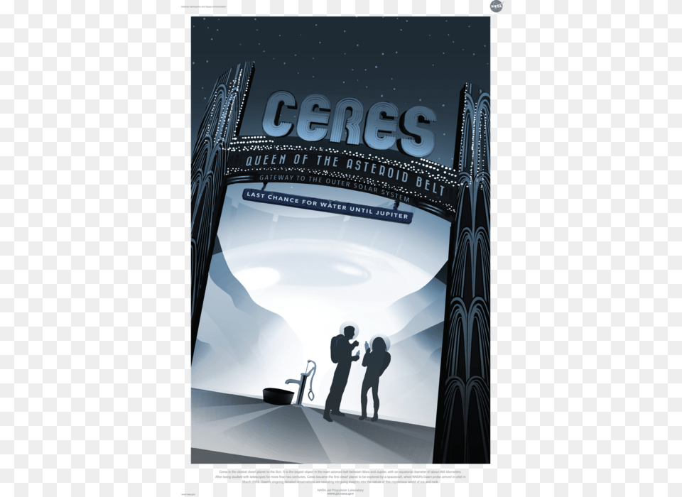 Ceres Is The Closest Dwarf Planet To The Sun Nasa Ceres Poster, Advertisement, Adult, Person, Woman Free Png