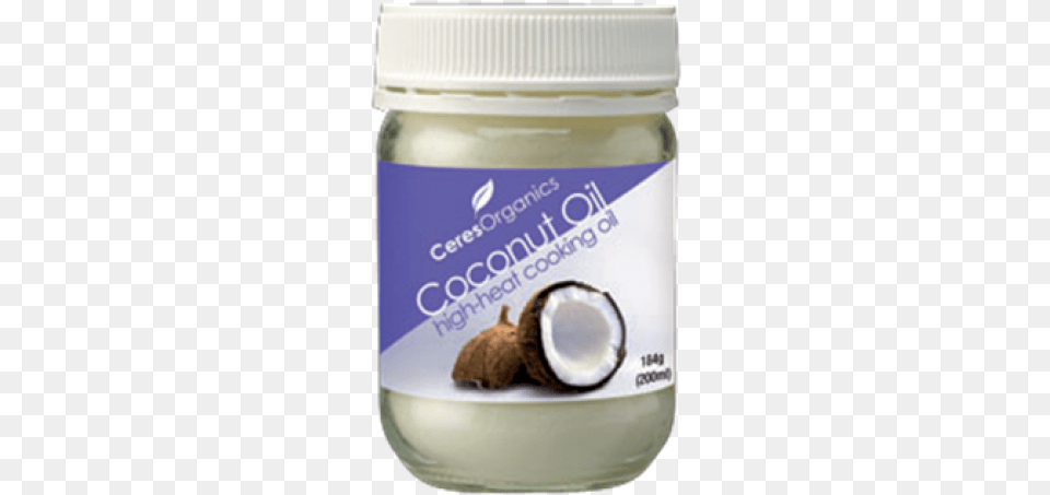 Ceres Organics Coconut Oil 200ml Coconut Milk, Food, Fruit, Plant, Produce Free Png