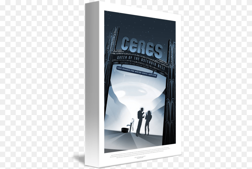 Ceres The Queen Of Asteroid Belt By J S Nasa Retro Poster Phone, Advertisement, Person, Head, Publication Png