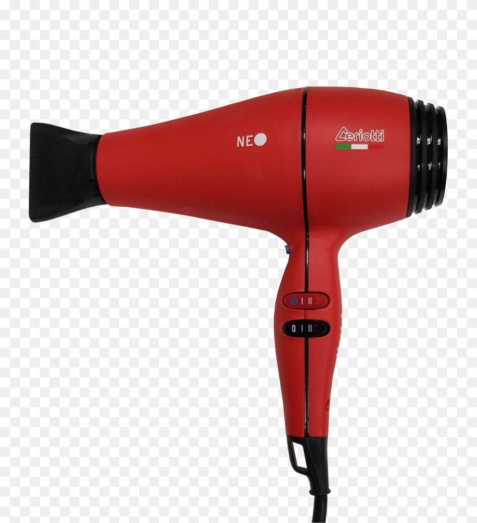 Ceriotti Neo Red Blow Dryer Salon Backbar, Appliance, Blow Dryer, Device, Electrical Device Png