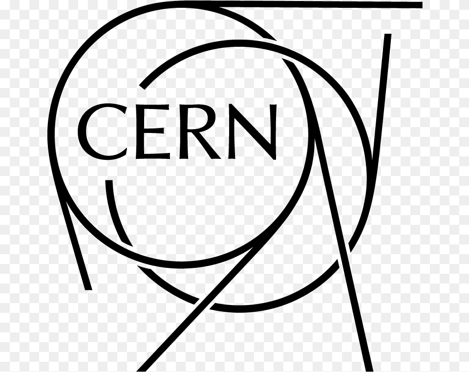 Cern Logooutline Black, Gray Free Png Download