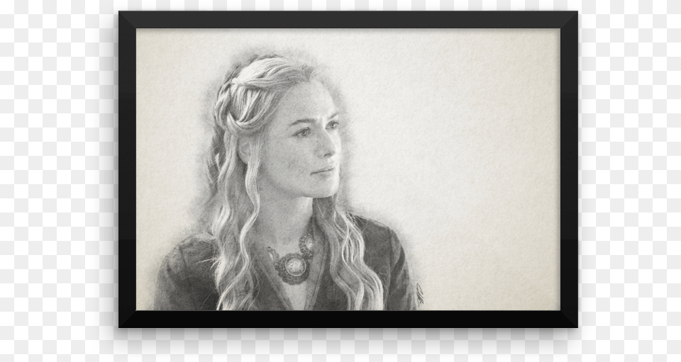 Cersei Mockup Wall Horizontal Original Picture Frame, Woman, Photography, Portrait, Head Free Transparent Png