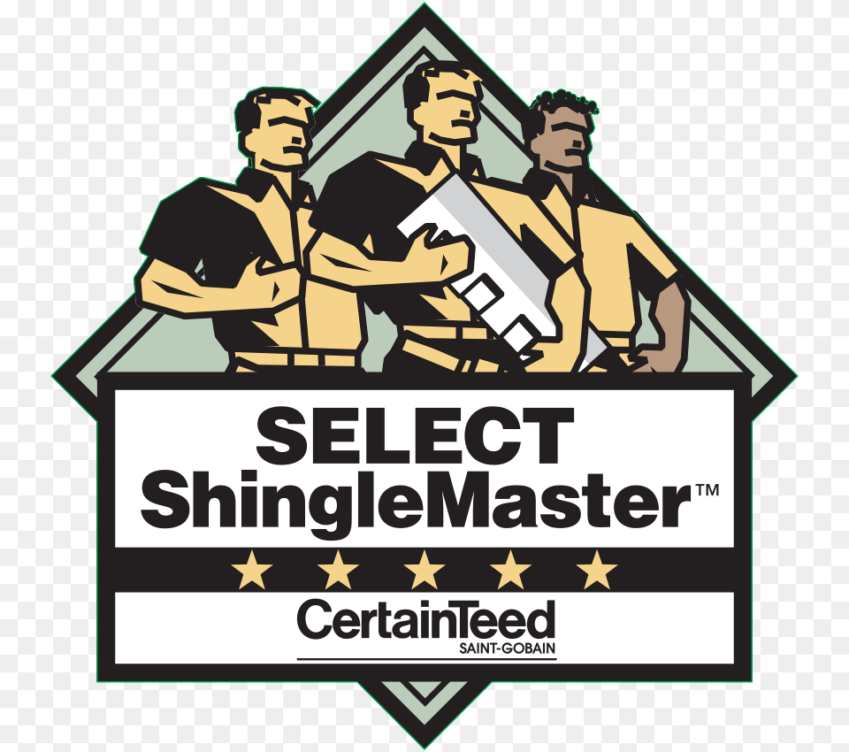 Certainteed Select Shingle Master, Poster, Advertisement, Person, People Free Png Download