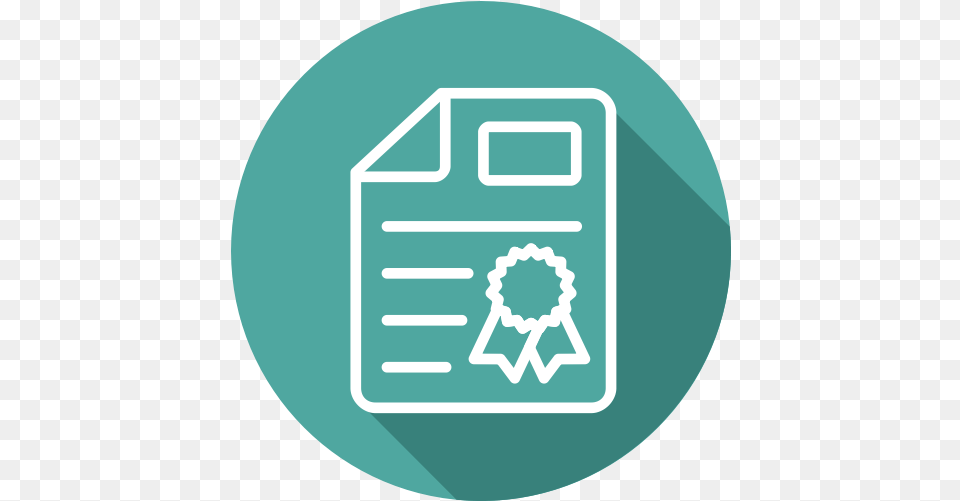 Certificate Icon Icon For Invoices, Disk Png Image
