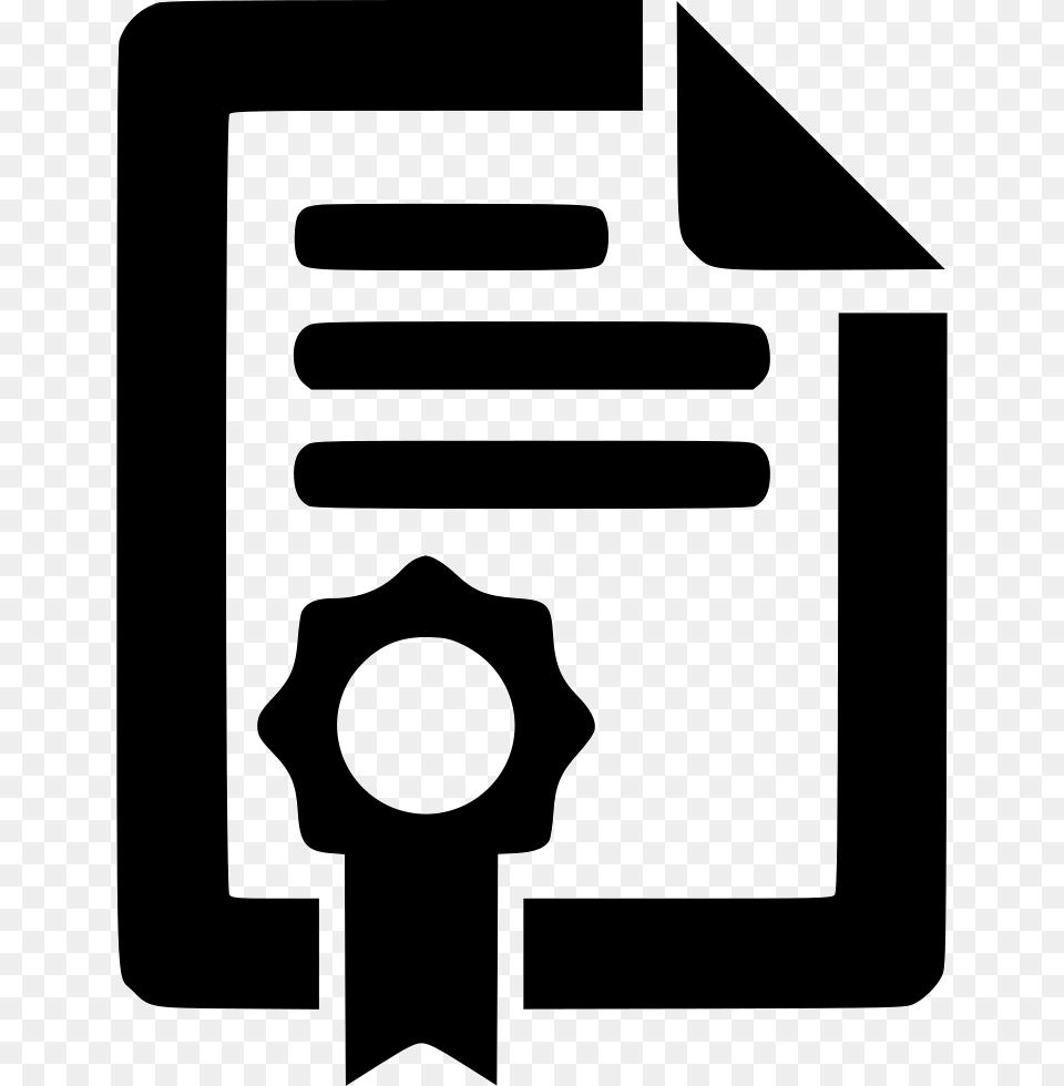 Certificate Icon Stencil, Electronics, Mailbox Free Png Download