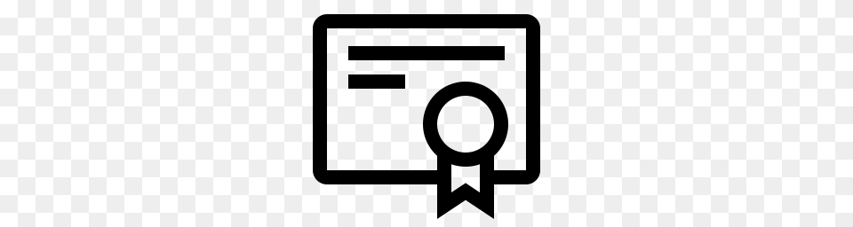 Certificate Icon Outline Free Transparent Png