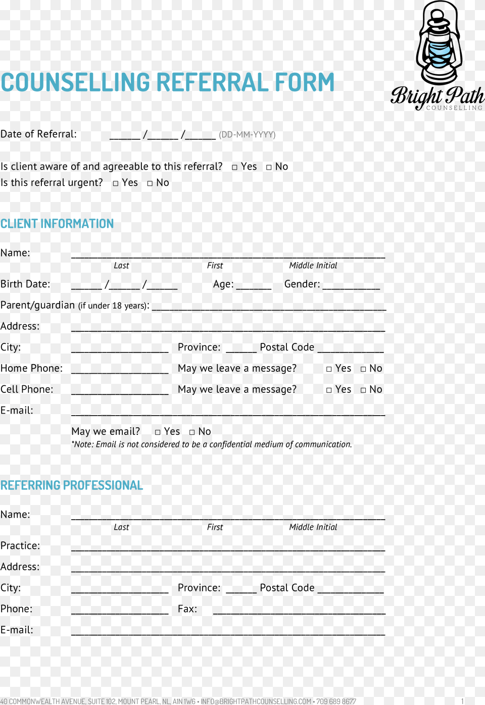 Certificate Sample Unique Dcbuscharter Of Bcd7a922 Counselling Referral Form Templates, Text Png Image