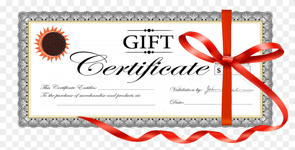 Certificate Tamplate Background Image Fictitious Name Gift Certificate, Text, Diploma, Document Free Png Download