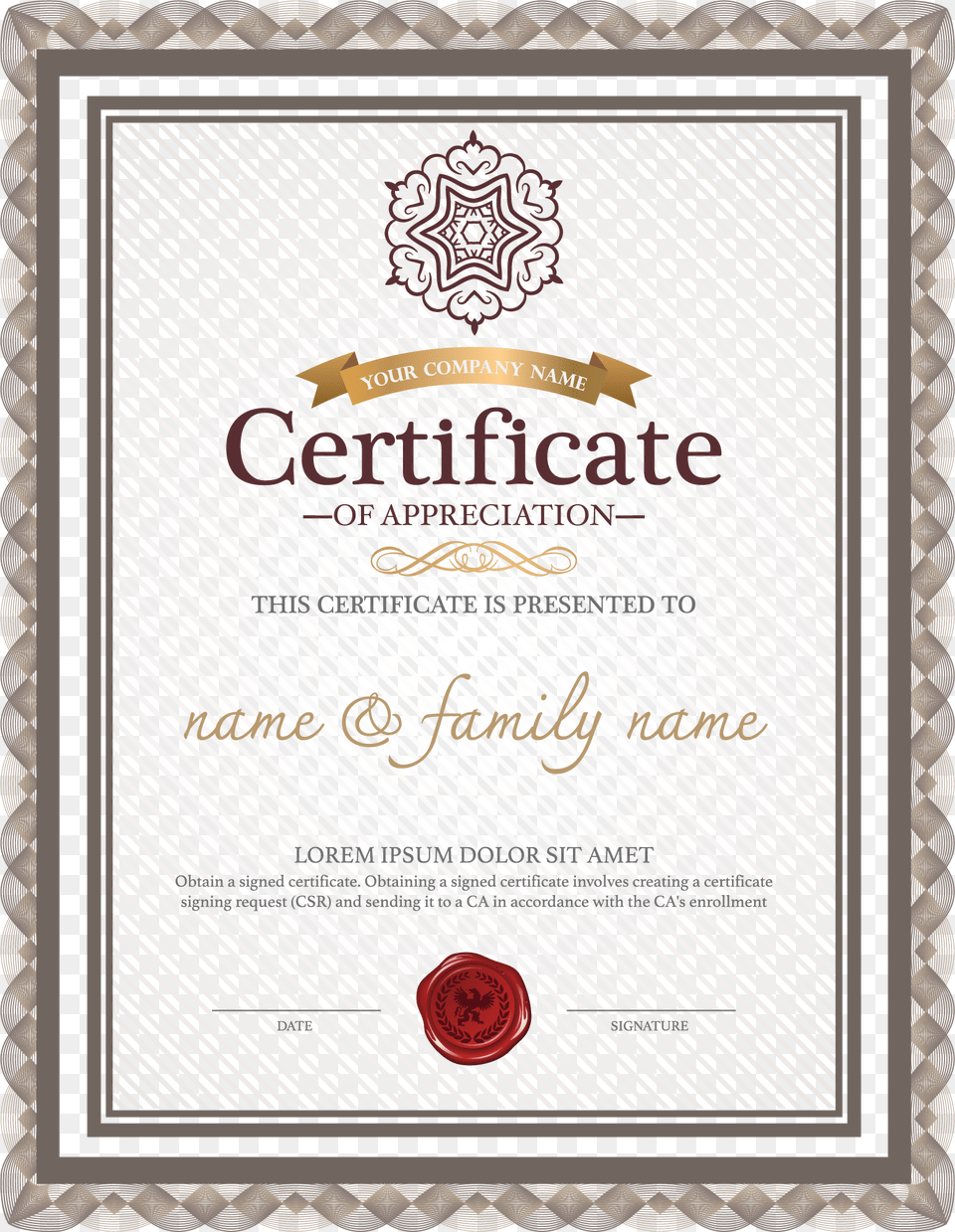 Certificate Transparent Background, Text, Diploma, Document Png Image