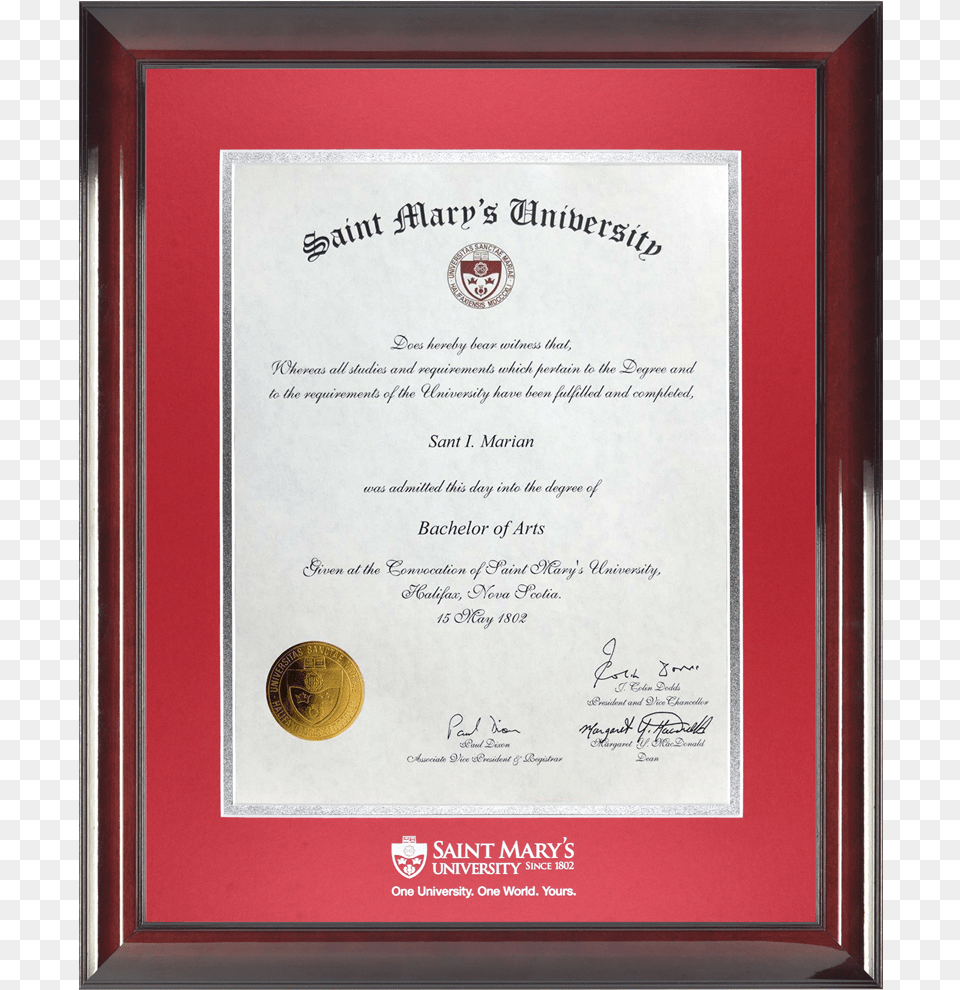 Certificate With Frame, Text, Diploma, Document Free Png