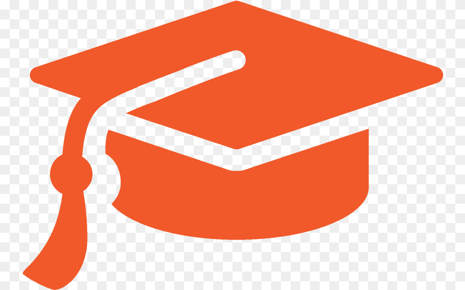 Certification Vs Certificate Orange Graduation Cap Icon, People, Person, Text Free Png Download