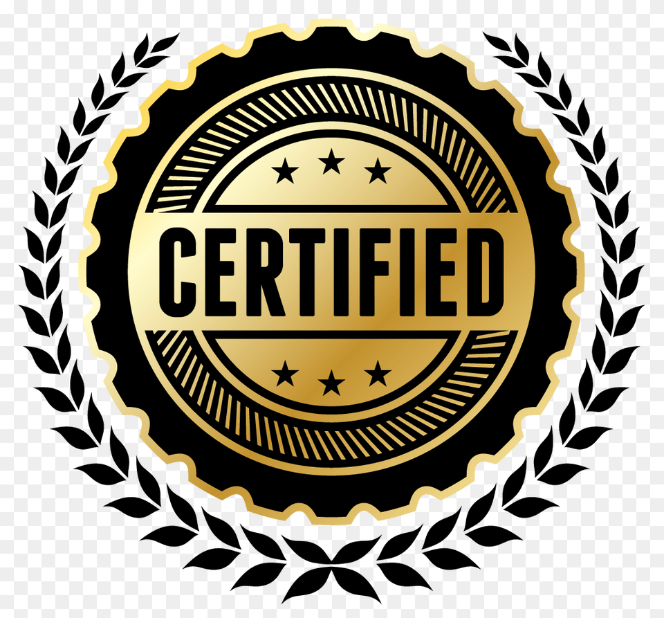 Certified, Badge, Logo, Symbol, Emblem Free Png Download