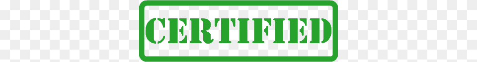 Certified, Green, Text Png Image