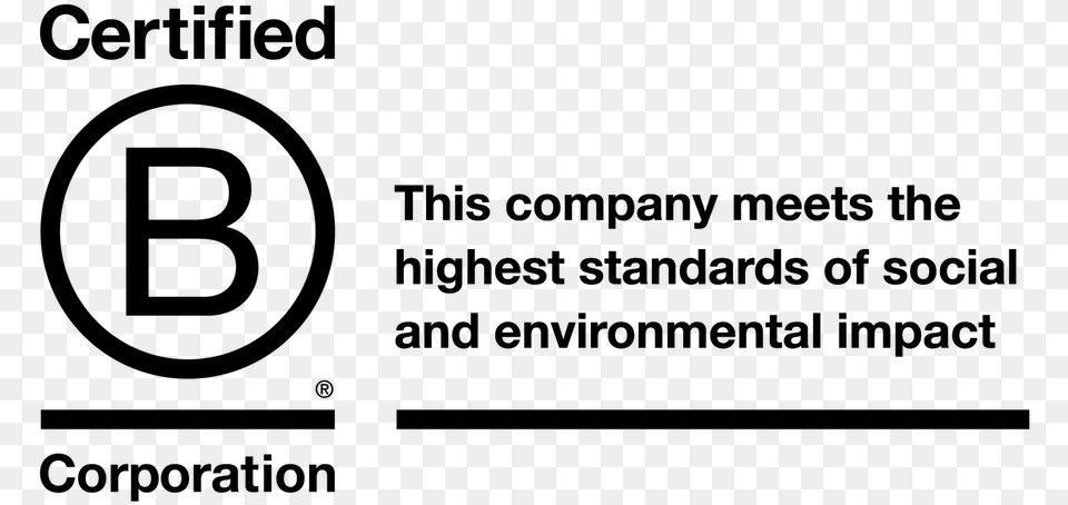Certified B Corp Logo With Tag Certified B Corporation, Gray Png