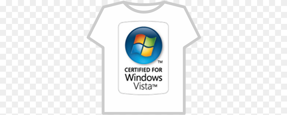 Certified For Windows Vista Roblox Certified For Windows Vista, Clothing, T-shirt, Shirt Free Transparent Png