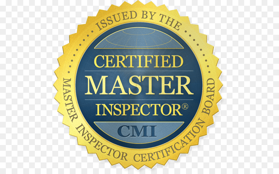 Certified Master Inspector, Badge, Logo, Symbol, Text Free Transparent Png