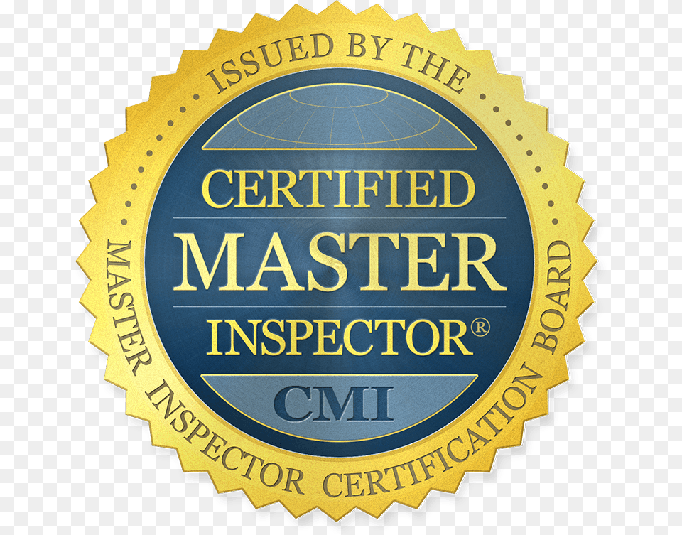 Certified Master Inspector, Badge, Logo, Symbol, Text Free Png Download