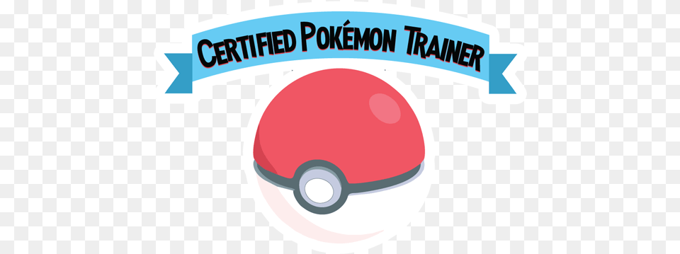 Certified Pokemon Trainer Sticker Graphic Design, Sphere, Logo Free Png Download