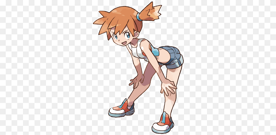 Cerulean Pokemon Lets Go Misty, Book, Comics, Publication, Person Free Transparent Png