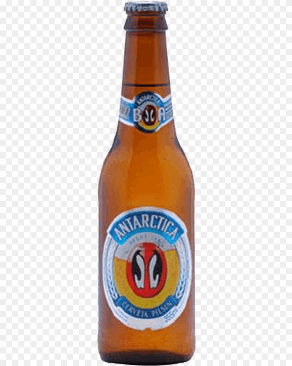 Cerveja Antarctica Long Neck 355ml A Boa Cerveja Brasileira Antarctica, Alcohol, Beer, Beer Bottle, Beverage Png Image
