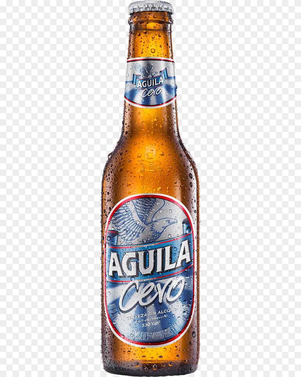 Cerveza Aguila Cero Botella Cerveza Aguila, Alcohol, Beer, Beer Bottle, Beverage Png Image