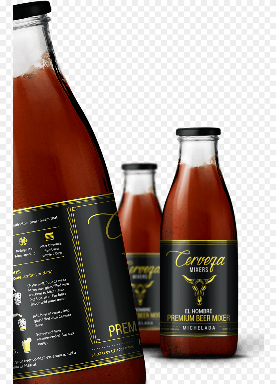 Cerveza Beer Mixer, Bottle, Food, Ketchup, Alcohol Png Image