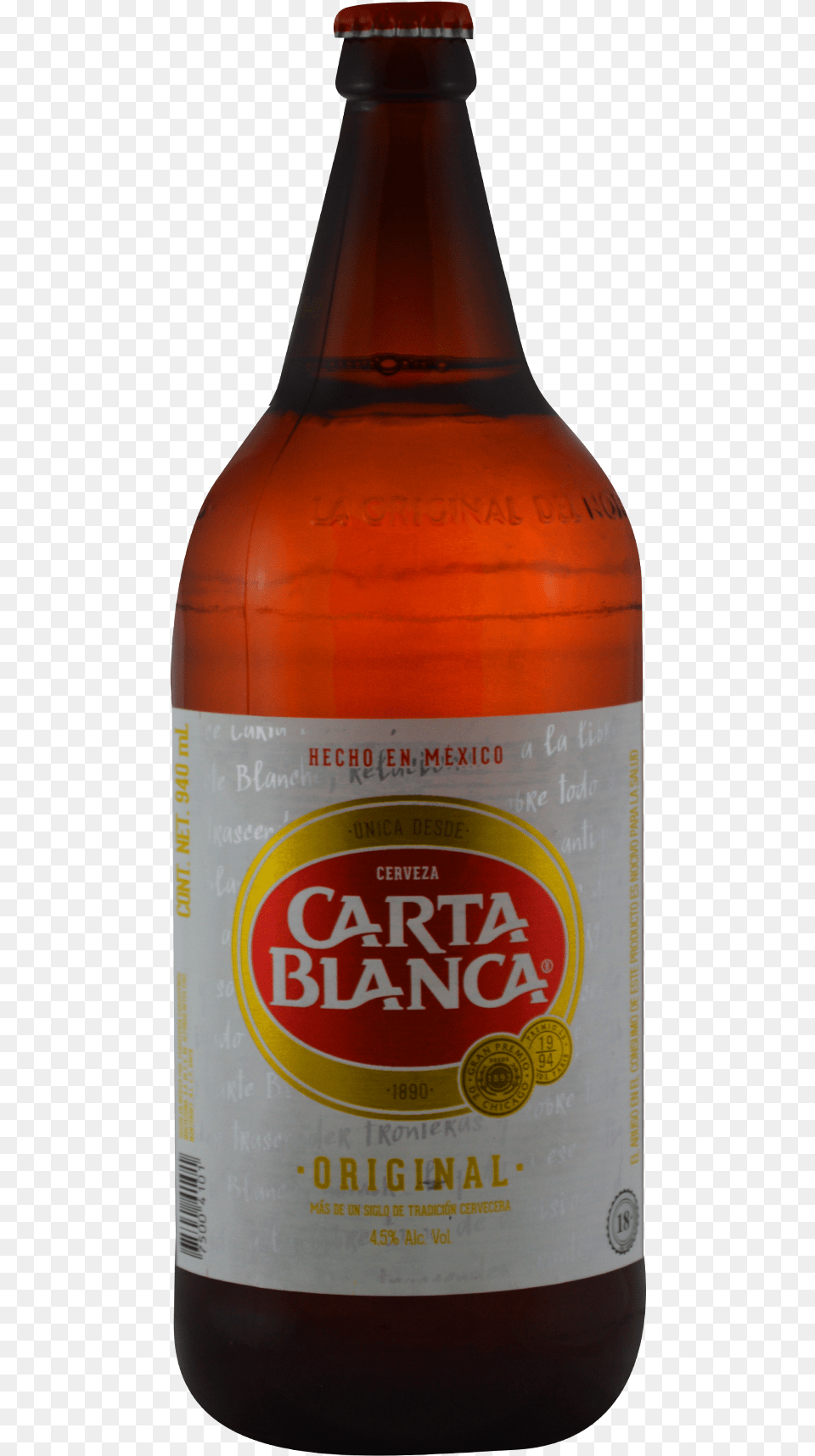 Cerveza Carta Blanca Centro Caguama Carta Blanca, Alcohol, Beer, Beer Bottle, Beverage Free Png Download