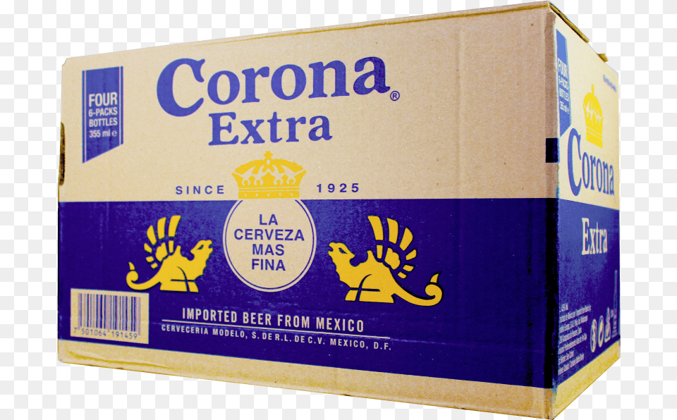 Cerveza Corona, Box, Carton, Cardboard, Butter Free Transparent Png