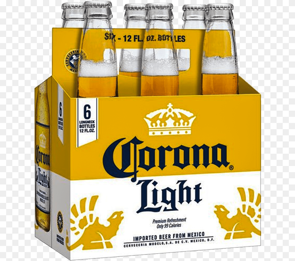 Cerveza Modelo Cerveza Corona Corona Light 6 Pack Corona Light 6 Pack, Alcohol, Beer, Beverage, Lager Free Transparent Png