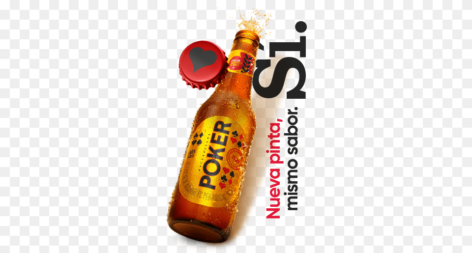 Cerveza Poker Nueva Pinta, Alcohol, Beer, Beer Bottle, Beverage Png