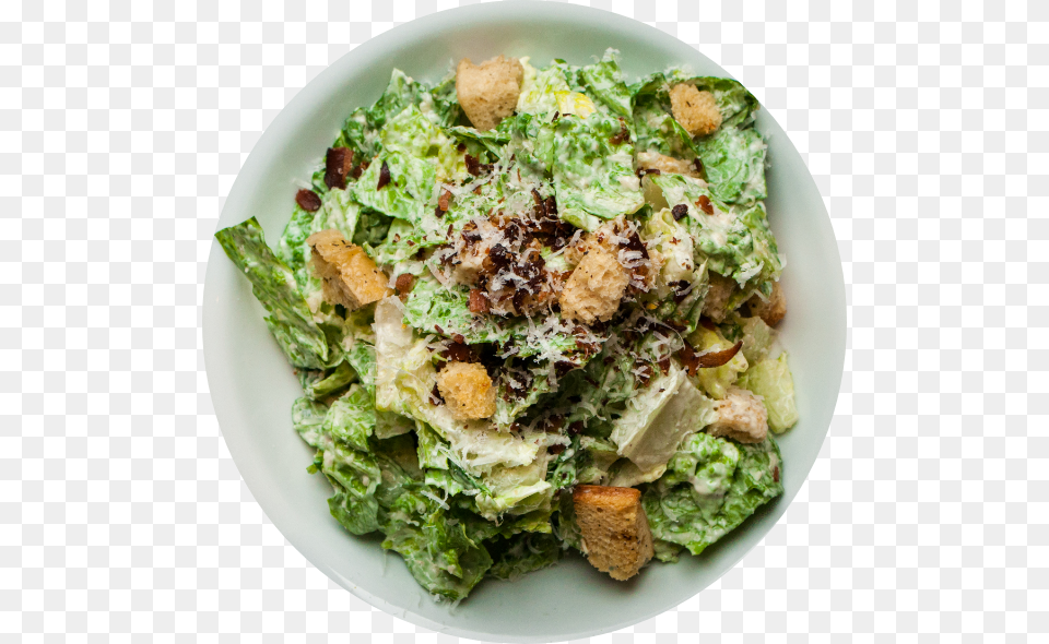 Cesar Salad2x Caesar Salad, Food, Food Presentation, Plate Free Transparent Png