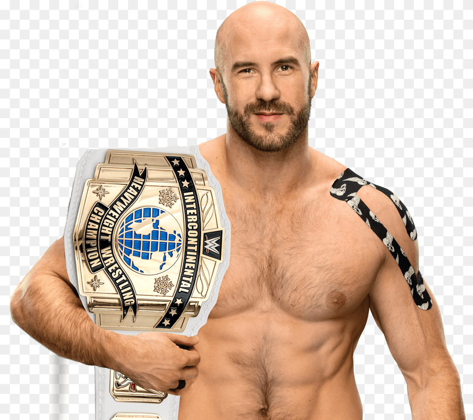 Cesaro Intercontinental Champion By Cairowiskpngscreator Wwe Cesaro, Adult, Person, Male, Man Free Transparent Png