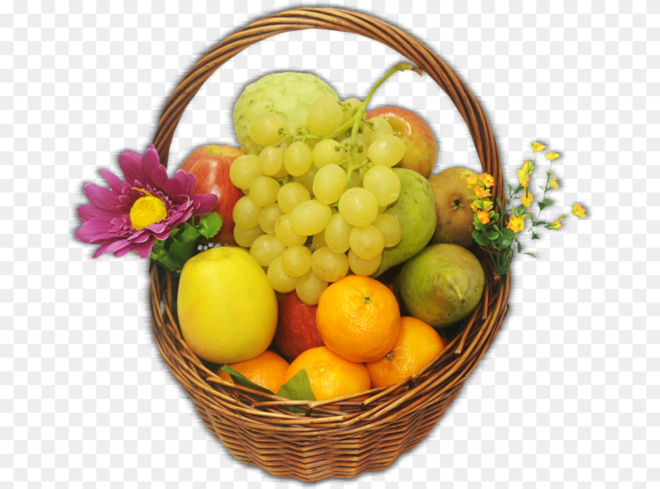 Cesta De Frutas Cesta Con Frutas, Produce, Food, Fruit, Plant Free Png Download