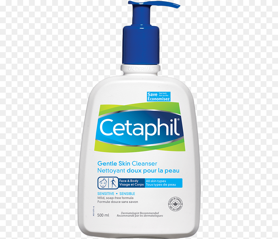 Cetaphil Gentle Skin Cleanser Face And Body, Bottle, Lotion, Cosmetics, Perfume Png Image