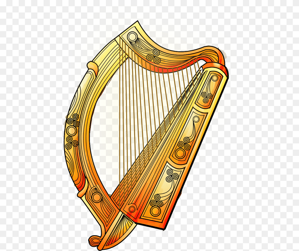 Cetic Art Harp Celtic Harp, Musical Instrument Free Transparent Png