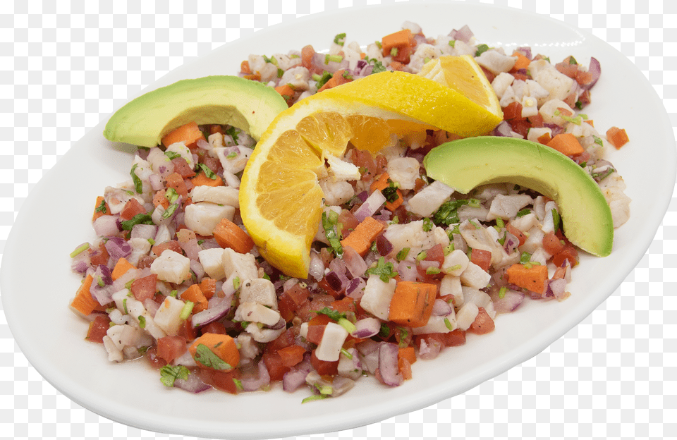 Ceviche De Pescado Lemon, Meal, Food, Lunch, Plate Png Image