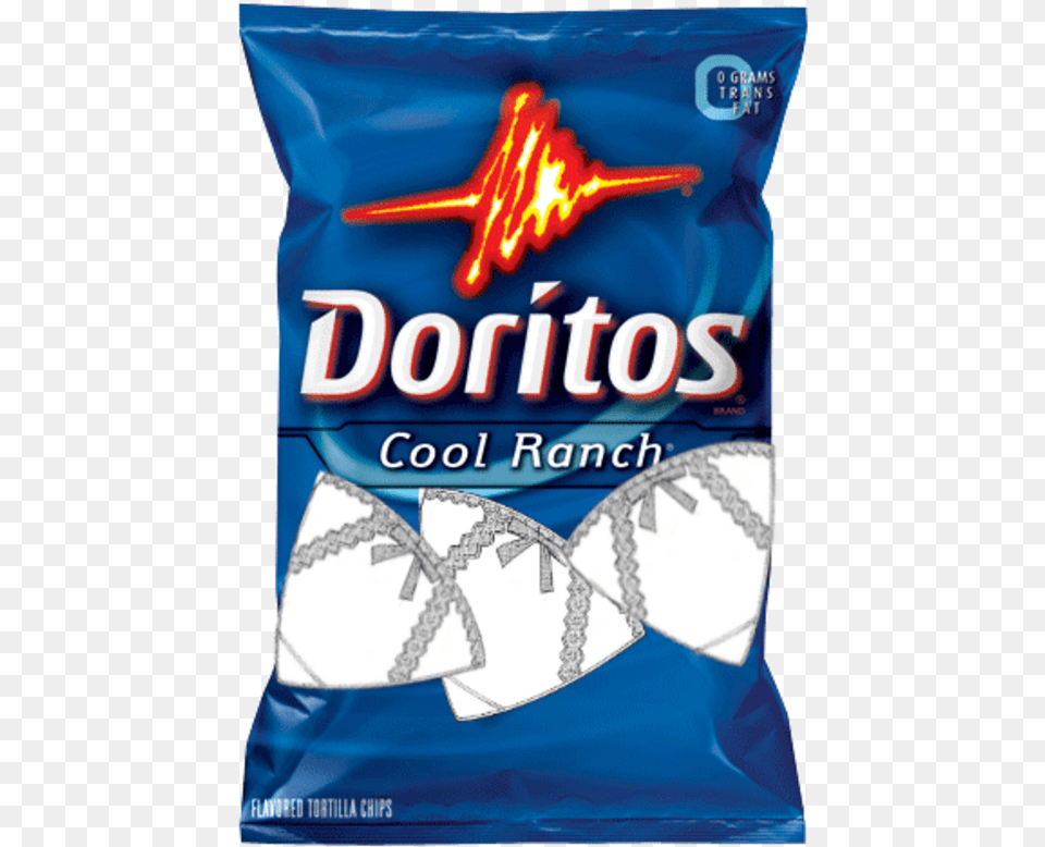 Cf Dortos Cool Ranc Red Tortilla Chips Nachos Product Old Doritos Cool Ranch Bag Png