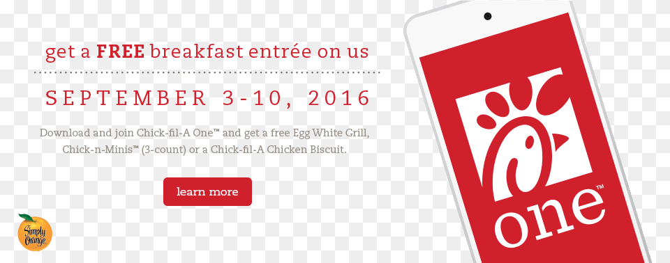 Cfa Onebreakfastgiveaway Featured Chick Fil, Electronics, Phone, Mobile Phone, Text Free Png