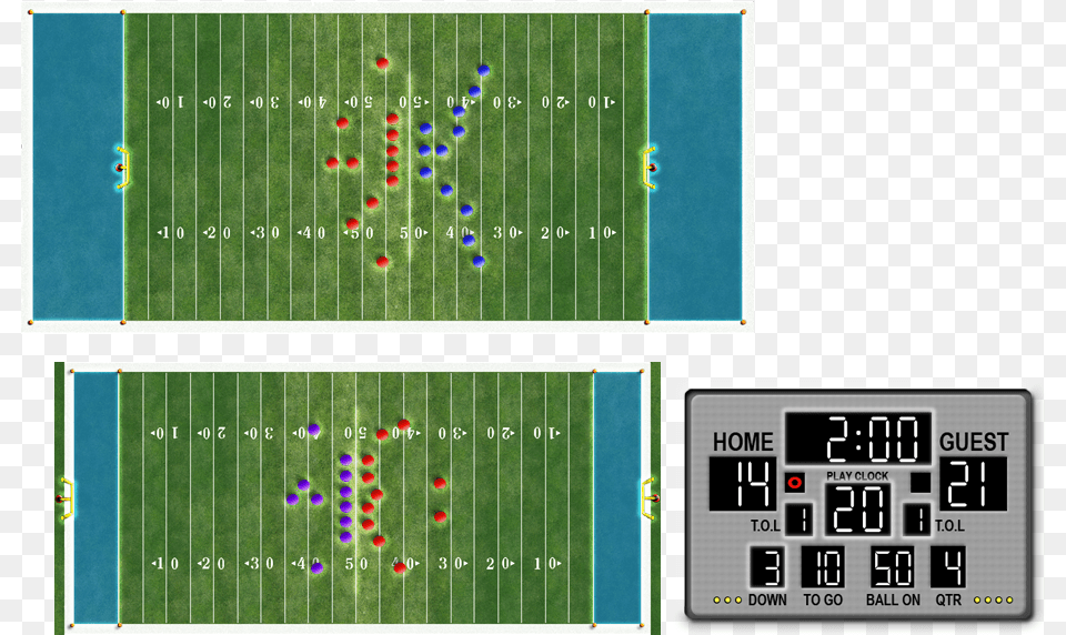 Cfl Football Field Vs Nfl, Scoreboard Free Transparent Png