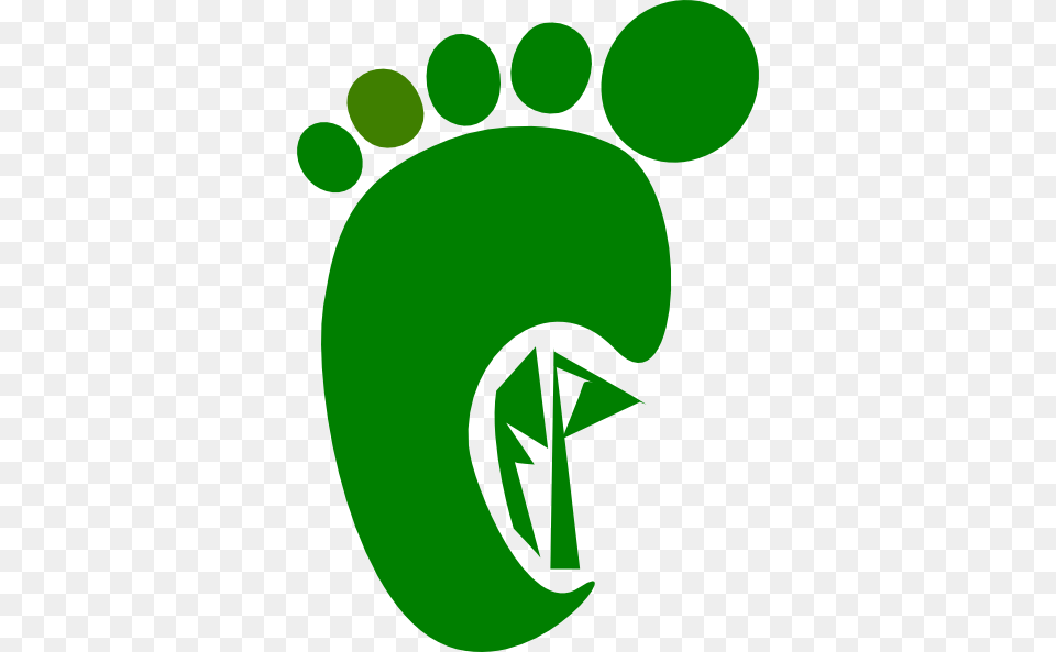 Cfp Carbon Foot Print Dk Green Clip Art, Footprint Free Png