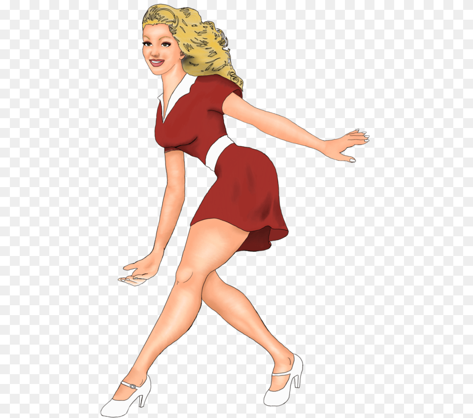 Cg Pinup By Itsthatjeremyc Transparent Pin Up Girl, Adult, Shoe, Person, Leisure Activities Free Png Download
