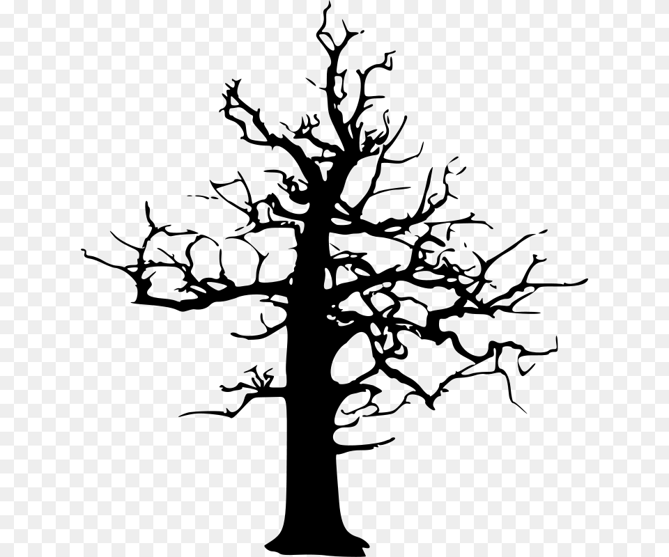 Cgbug Halloween Large Dead Tree, Gray Free Png Download