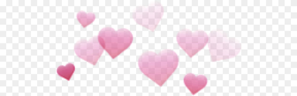 Cgnyb Snapchat Filter Heart Kalp Pink Pembe Snapchat Hearts Filter, Symbol Free Png